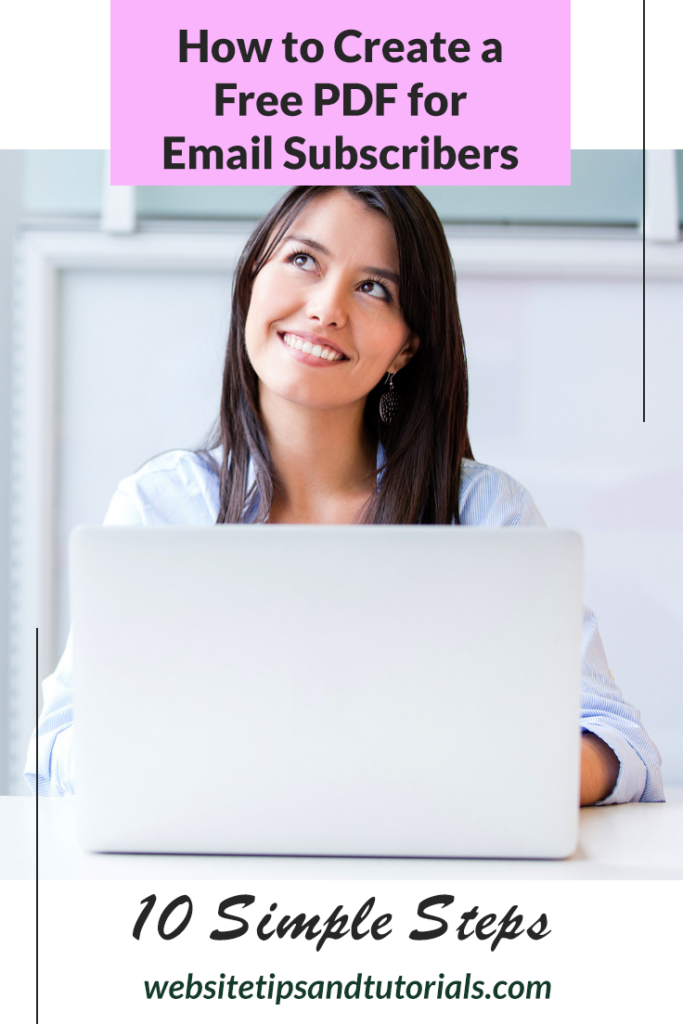 How To Create A Free Pdf For Email Subscribers 10 Simple Steps